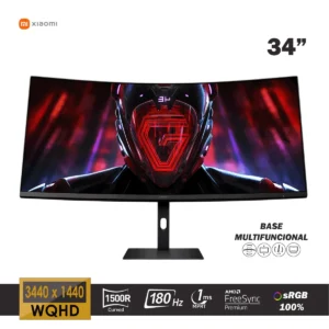 MONITOR CURVO GAMING XIAOMI G34WQi, 34" WQHD, 180Hz, 1ms MPRT, 1500R, VA