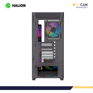 CASE GAMER HALION SATURNO M05 FISH TANK S/FUENTE, MID TOWER ATX, VIDRIO TEMPLADO, 6 ARGB - Imagen 3