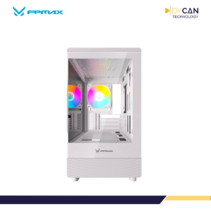 CASE GAMER FPMAX DIAMOND R2M WHITE S/FUENTE, MID TOWER, MICRO-ATX/ITX, VIDRIO TEMPLADO, ARGB - Imagen 5