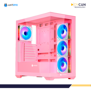 Alternative view of CASE GAMER ANTRYX FX-750 PINK, MID TOWER, ATX, DOBLE VIDRIO TEMPLADO, 4 ARGB, BTF