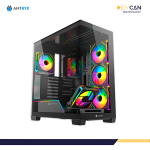 Alternative view of CASE GAMER ANTRYX FX-850 PRO BLACK S/FUENTE, MID TOWER, ATX, 5 ARGB, VIDRIO TEMPLADO, BTF
