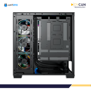 CASE GAMER ANTRYX FX-850 PRO BLACK S/FUENTE, MID TOWER, ATX, 5 ARGB, VIDRIO TEMPLADO, BTF - Imagen 5