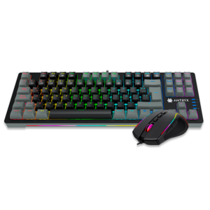 KIT GAMER ANTRYX GC-5500 BLACK, TECLADO MECÁNICO TKL + MOUSE 12400 DPI, RGB
