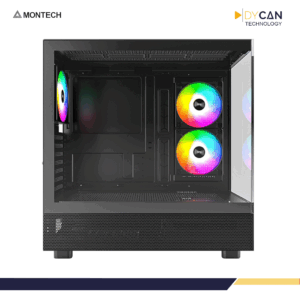 Alternative view of CASE MONTECH XR BLACK S/FUENTE, MID TOWER, ATX, 3 VENTILADORES ARGB