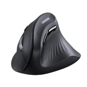 MOUSE UGREEN MU008 VERTICAL ERGONÓMICO, 4000 DPI, BLUETOOTH 5.0 + 2.4GHZ, MULTIMODO